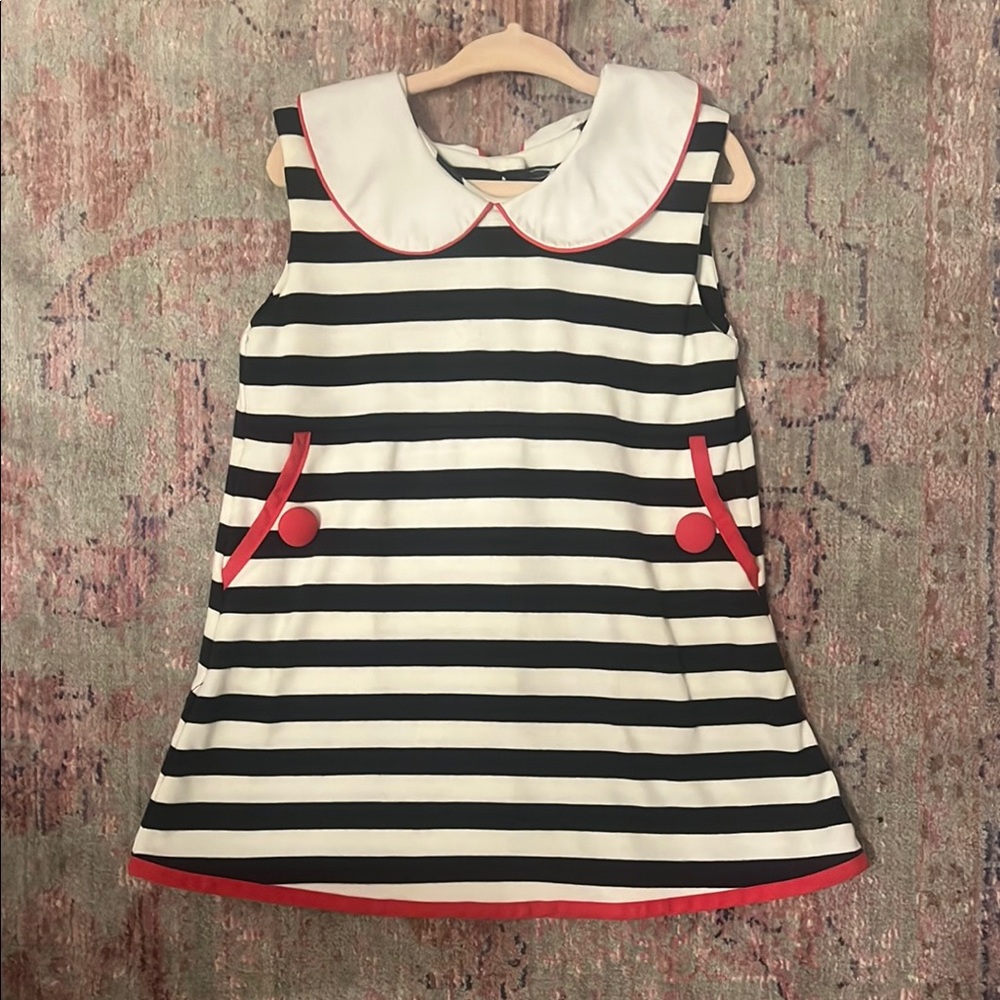 Beaufort Bonnet navy blue stripe dress